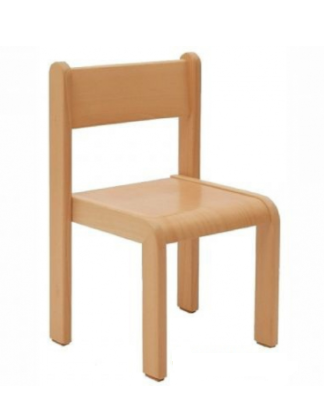 Školní dětská židle - přírodní vel. 42,46cm