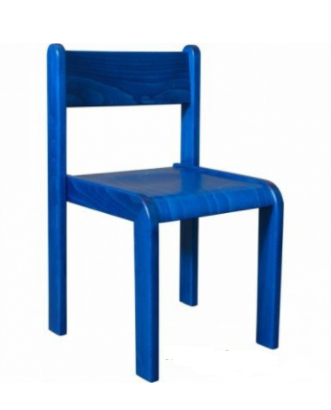 Školní dětská židle celomořená modrá ( vel. 26,30,34,38cm )
