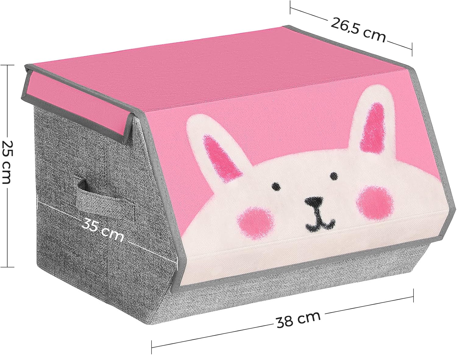 Somic - Sada skládacích úložných boxů s úchyty - 3 kusy