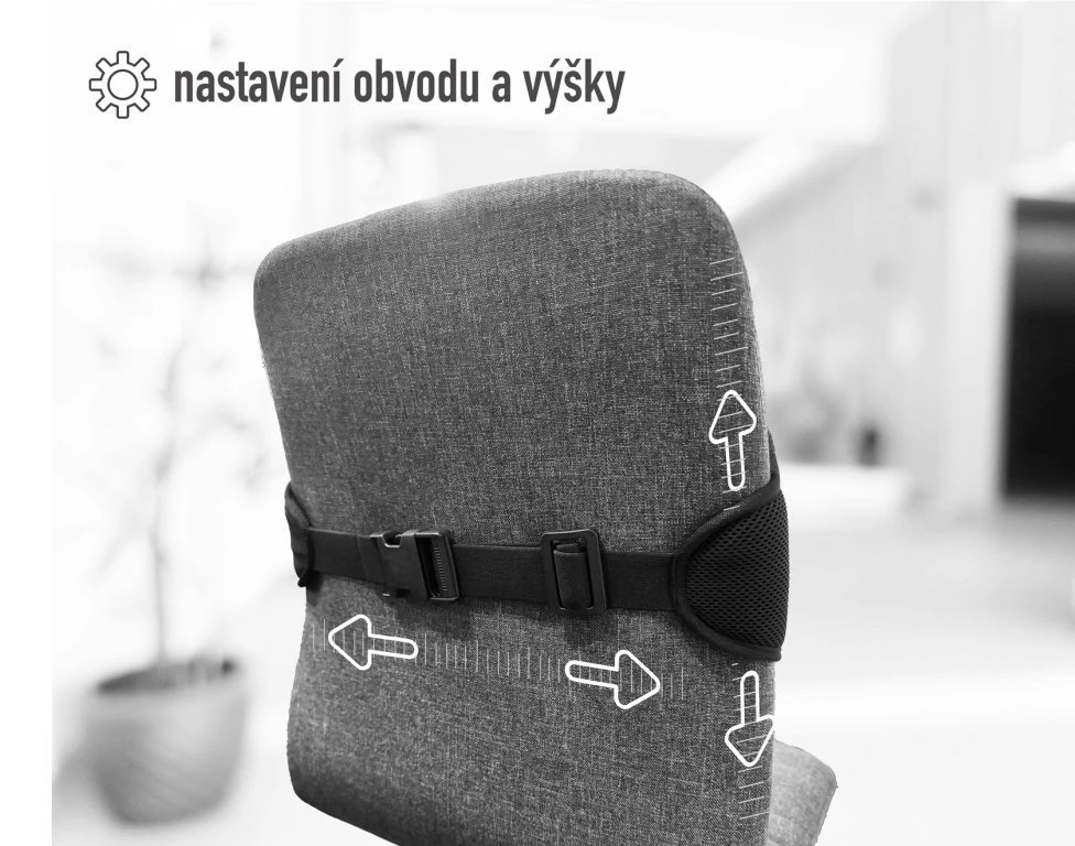 Ergonomický nafukovací polštář Dynasit ERGOLIFT - Šedý