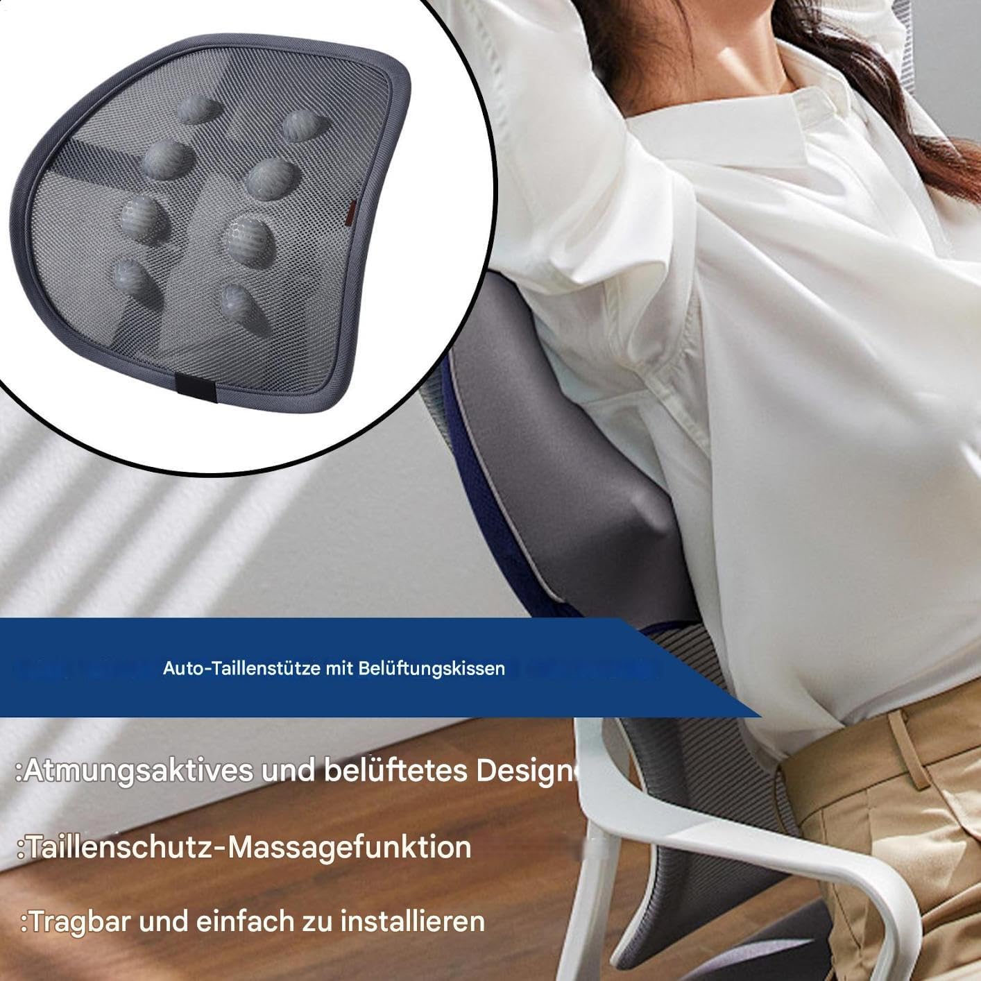 Gena - Bederní ergonomická opěrka s masážními body