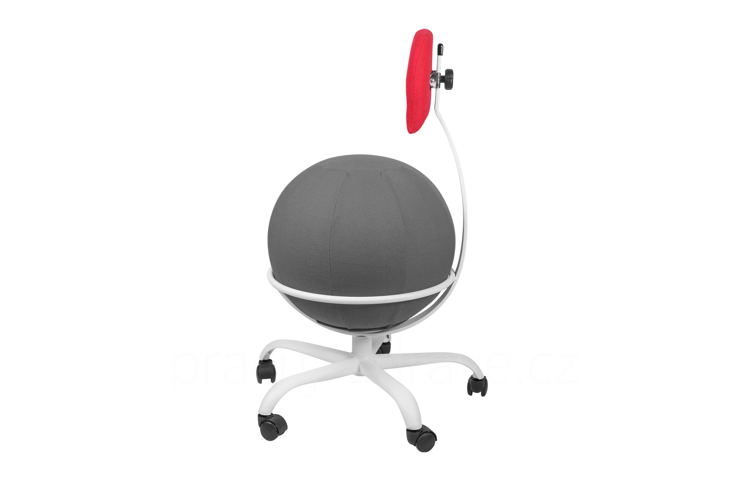 Balónová židle AIR SEATING A2+ šedočervená