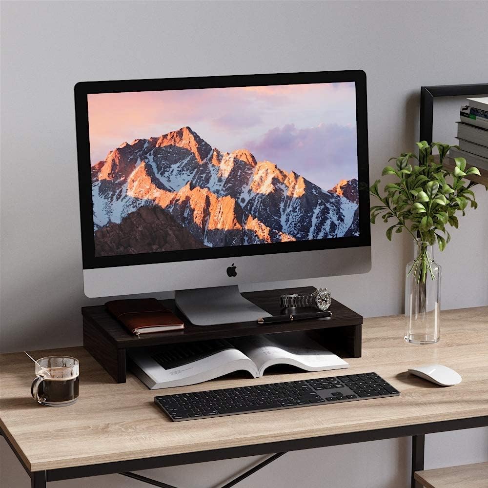 Podstavec pod monitor ze dřeva na psací stůl 48 x 24,9 x 7,9 cm