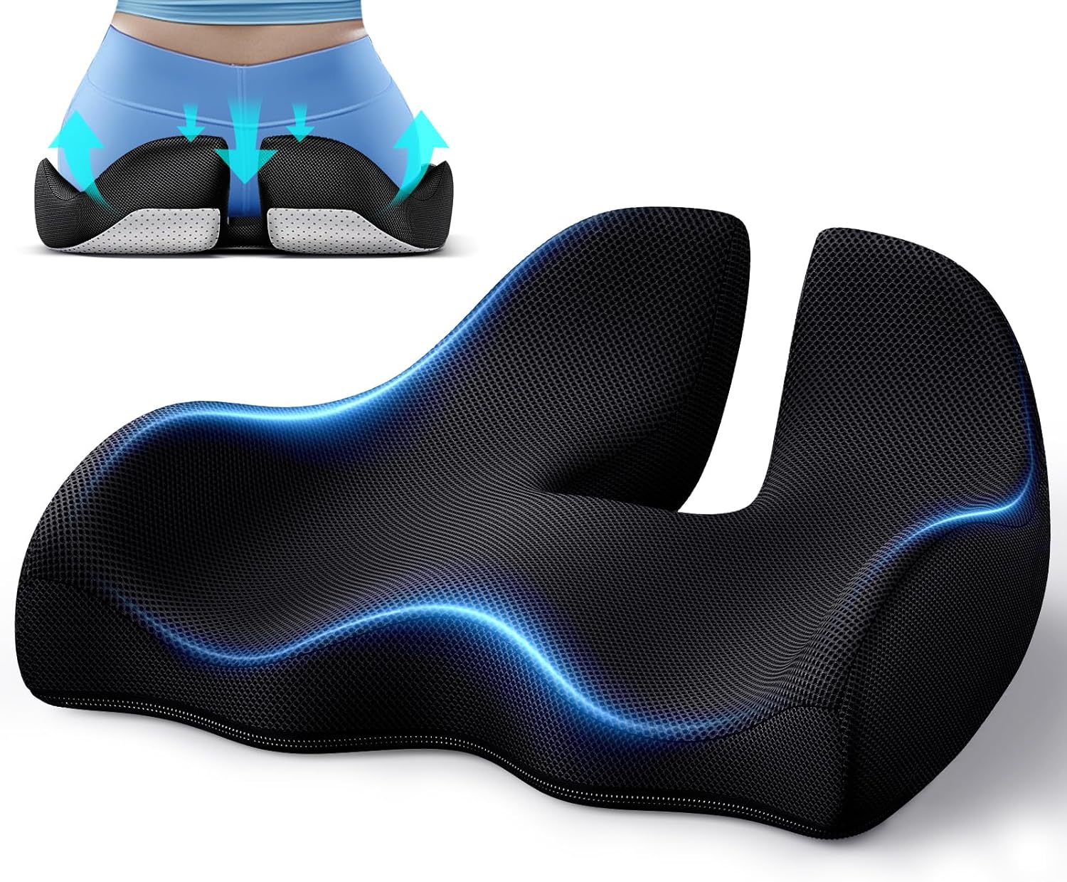 Ergonomický podsedák Benazcap s bederní opěrkou