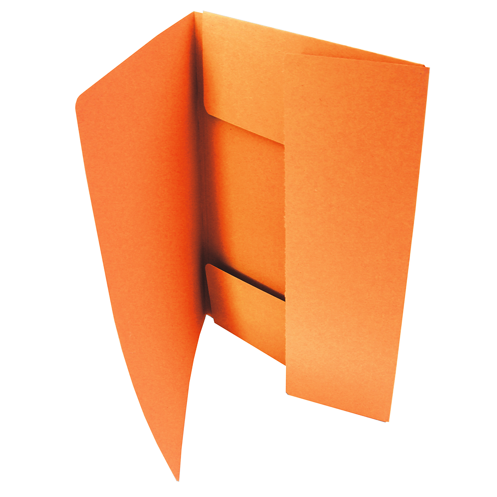 Desky na vysvědčení s chlopněmi - set 10 kusů - oranžová