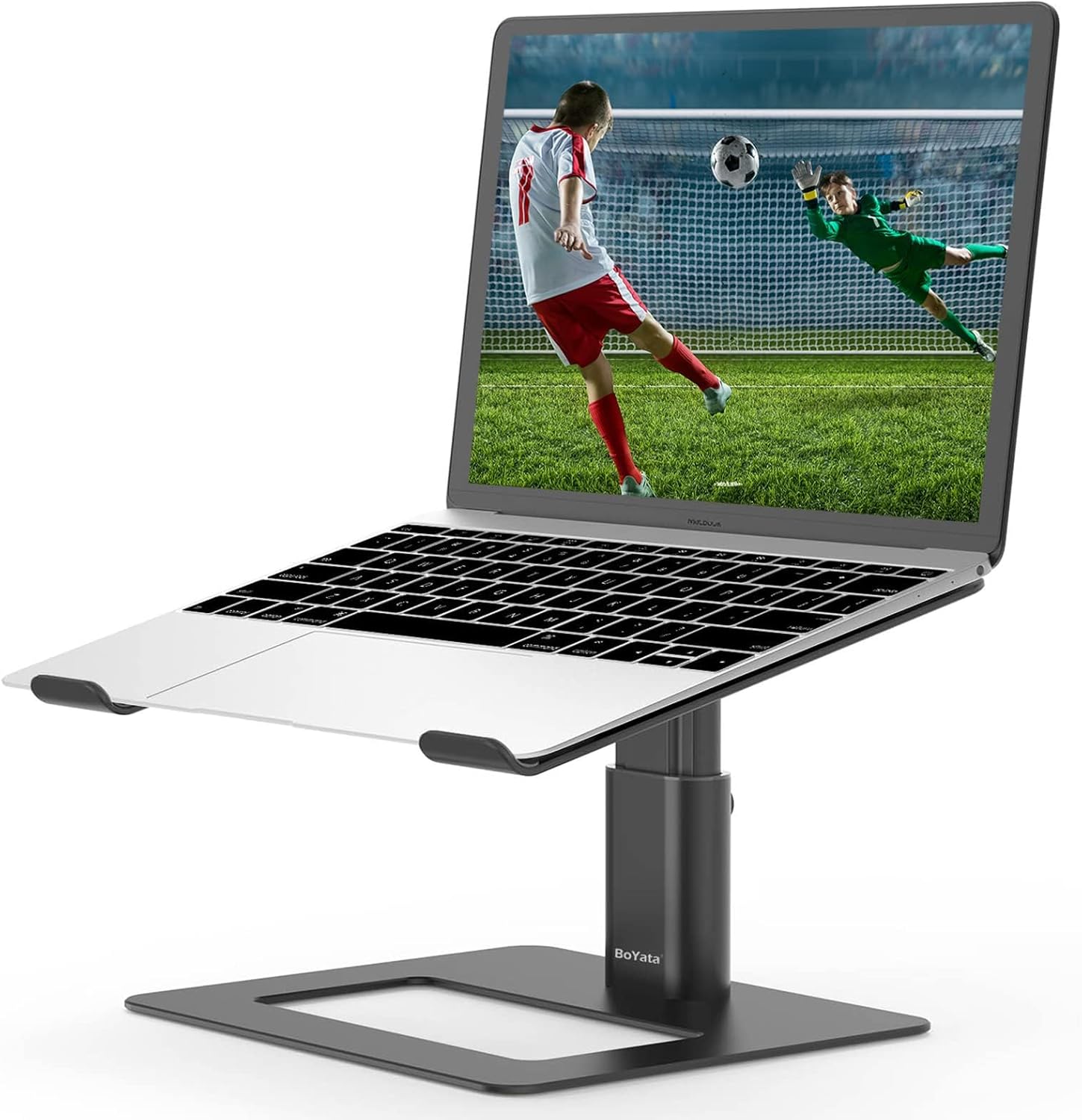 Stojan na notebook Boyata, výškově nastavitelný a kompatibilní s 10-17" MacBook Pro/Air, Dell, HP, Samsung, Acer, ASUS Chromebook