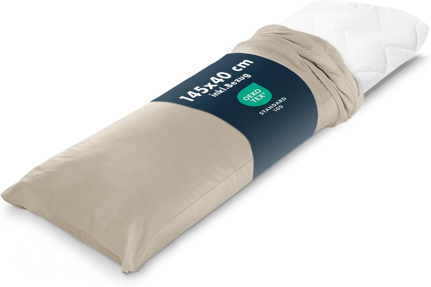 Blum - Ergonomický polštář pro spaní na boku s potahem 40 x 145 cm – certifikovaný podle Öko-Tex