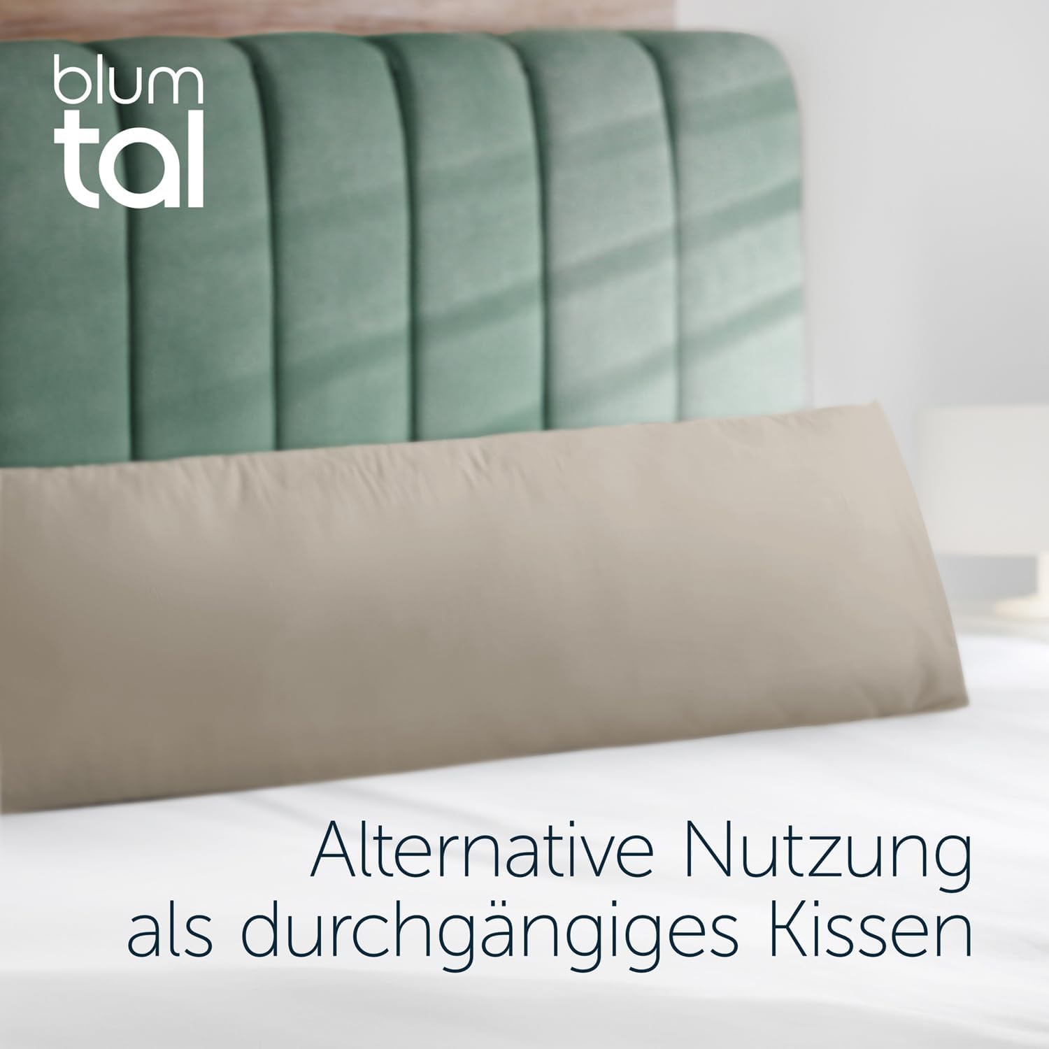 Blum - Ergonomický polštář pro spaní na boku s potahem 40 x 145 cm – certifikovaný podle Öko-Tex