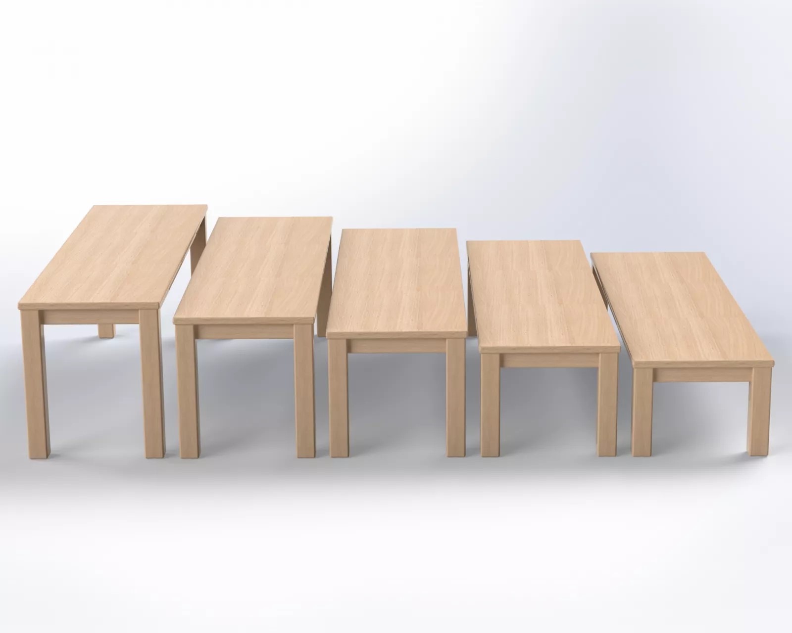 Lavička s umakartovým sedákem výška 26 cm