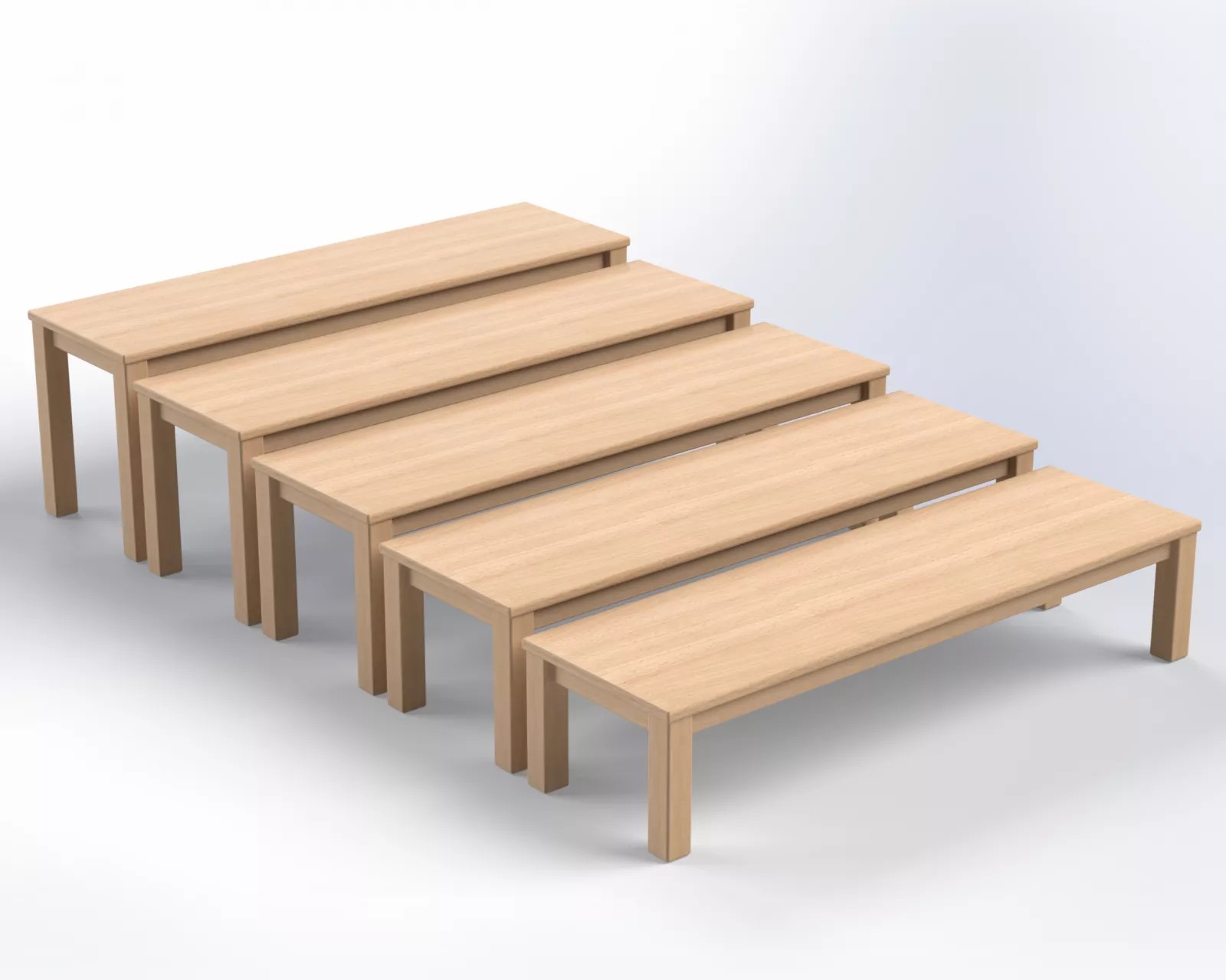 Lavička s umakartovým sedákem výška 26 cm