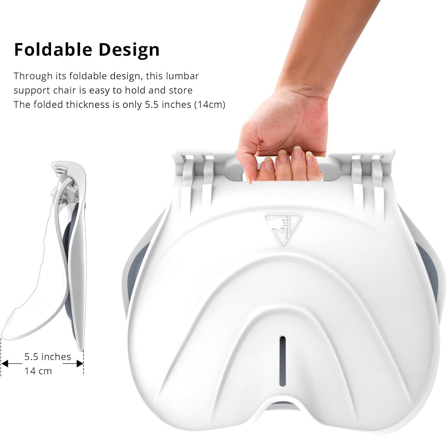 Pufi 2 v 1 - Ergonomická skládací bederní opěrka a podsedák pro správné držení těla každého studenta