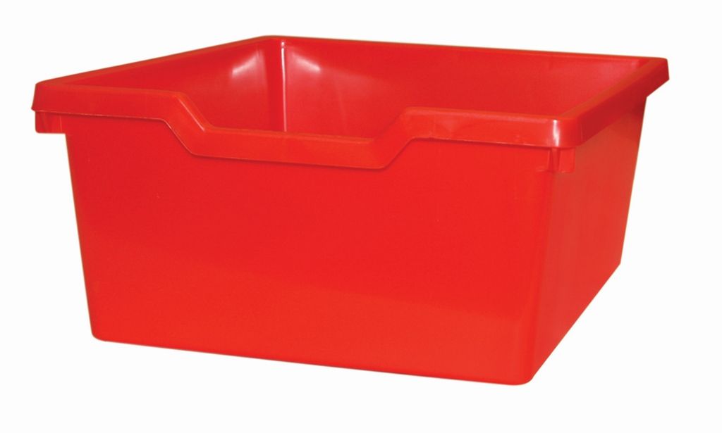 Dětský plastový úložný box zásuvka Double červená