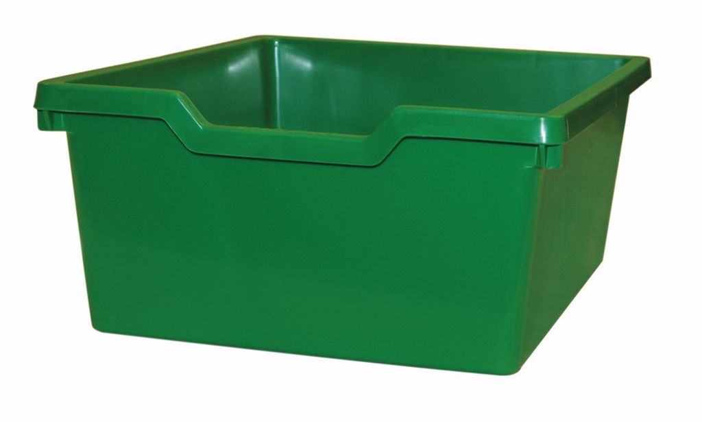 Dětský plastový úložný box zásuvka Double zelená