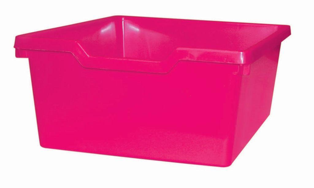 Dětský plastový úložný box zásuvka Double růžová