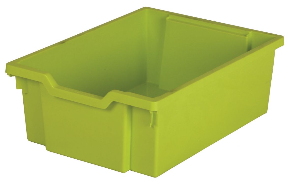 Dětský plastový úložný box zásuvka Double limetková