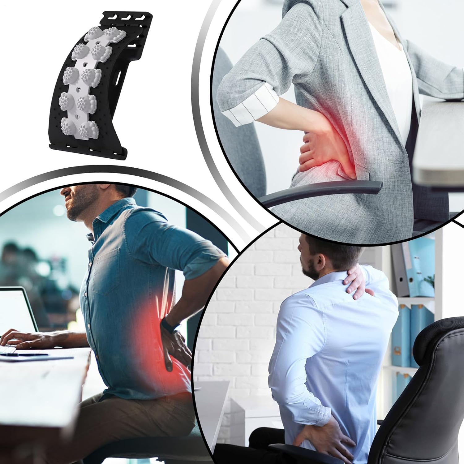 Protahovací pás na páteř – 4stupňové nastavitelné pro spinální stenózu, ortopedická pomůcka pro relaxaci tkání a nervů