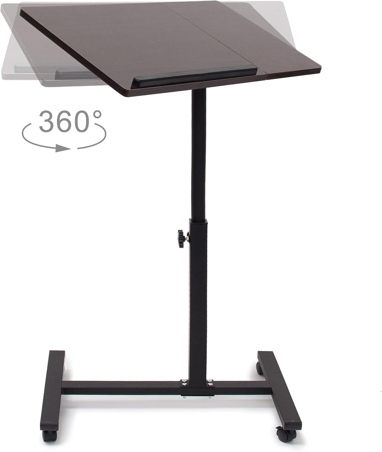 Reldy - Stolek na notebook, výškově nastavitelný s kolečky - V95 × Š60 × H40 cm