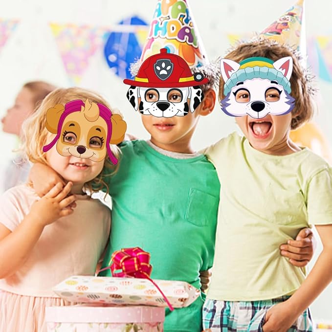 Karnevalové masky pro děti - 12 kusů
