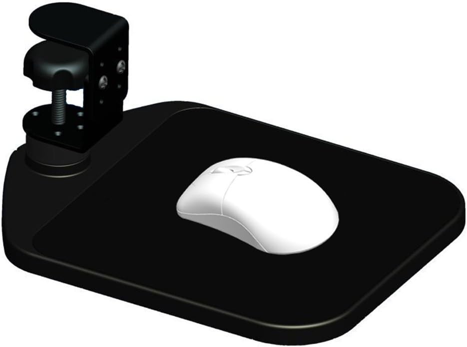 Yanx - ergonomická otočná podložka pod myš připevněná pod psacím stolem
