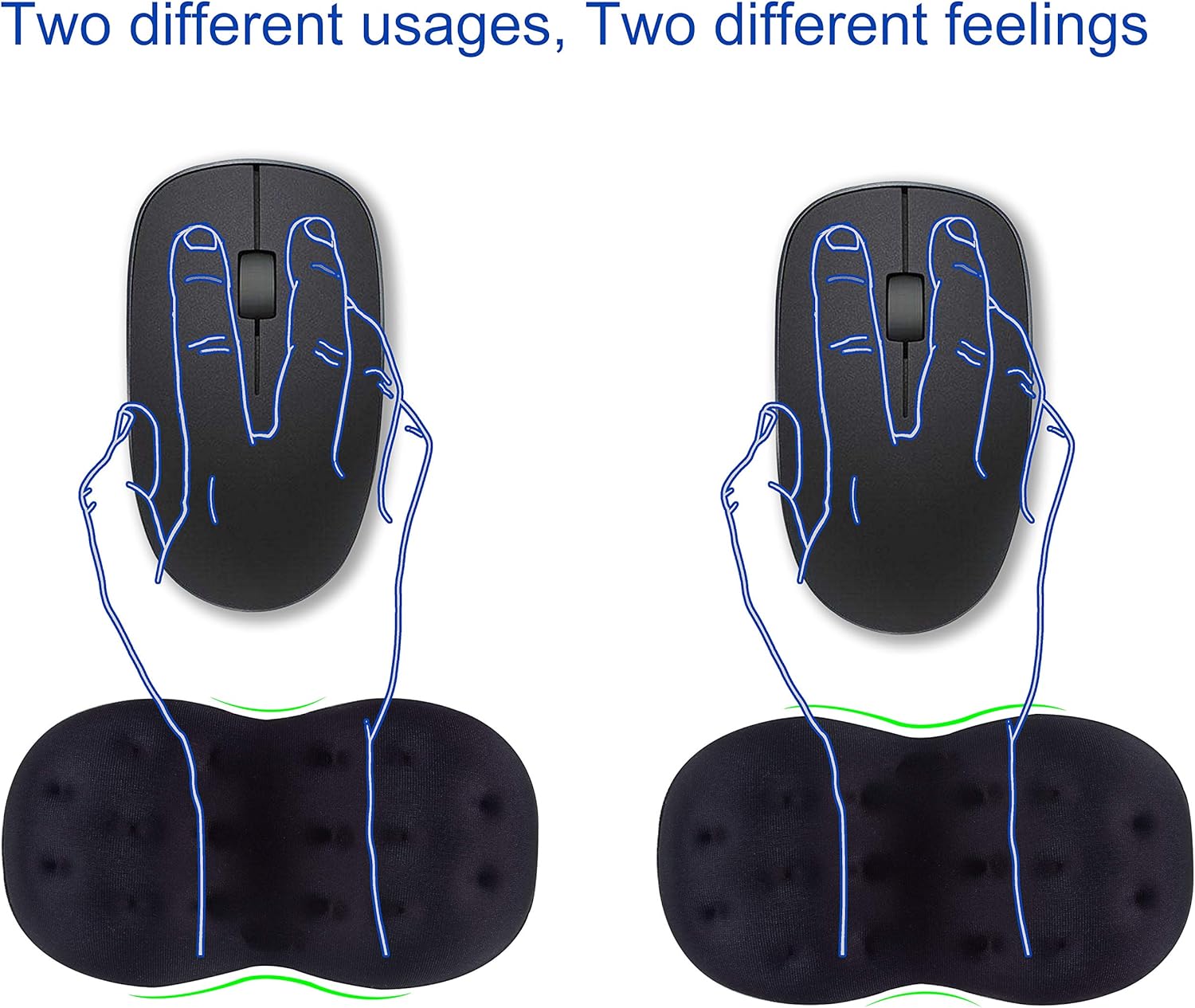 Brila Deluxe - velká ergonomická podložka pod zápěstí z paměťové pěny