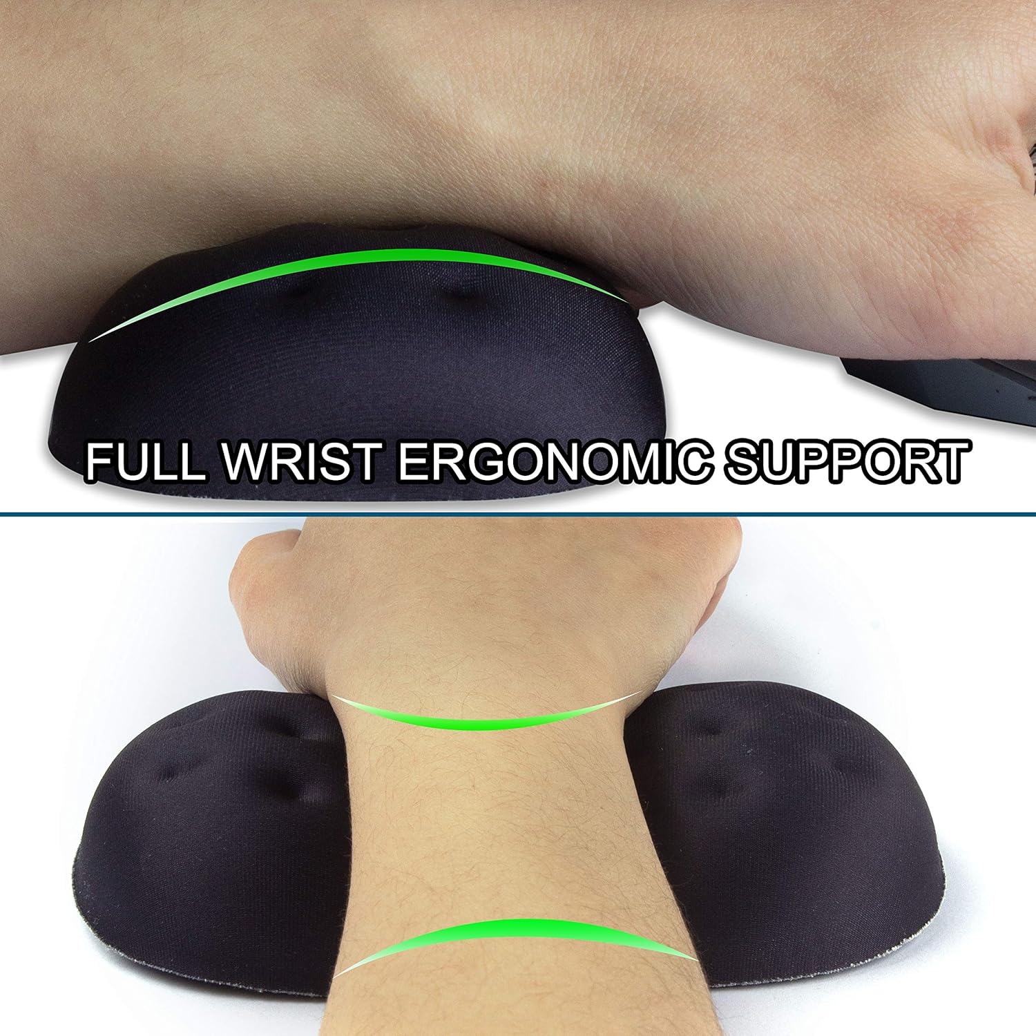 Brila Deluxe - velká ergonomická podložka pod zápěstí z paměťové pěny