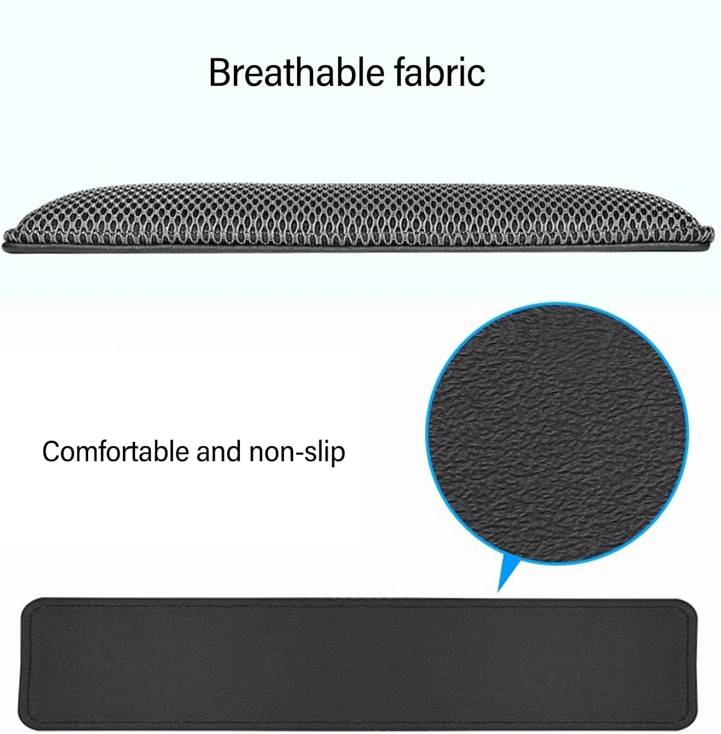 Ergonomická podložka před klávesnici z paměťové pěny