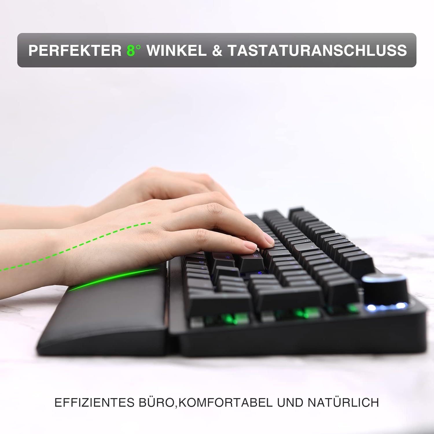 Mafti - ergonomická podložka pod zápěstí před klávesnici s paměťovou pěnou