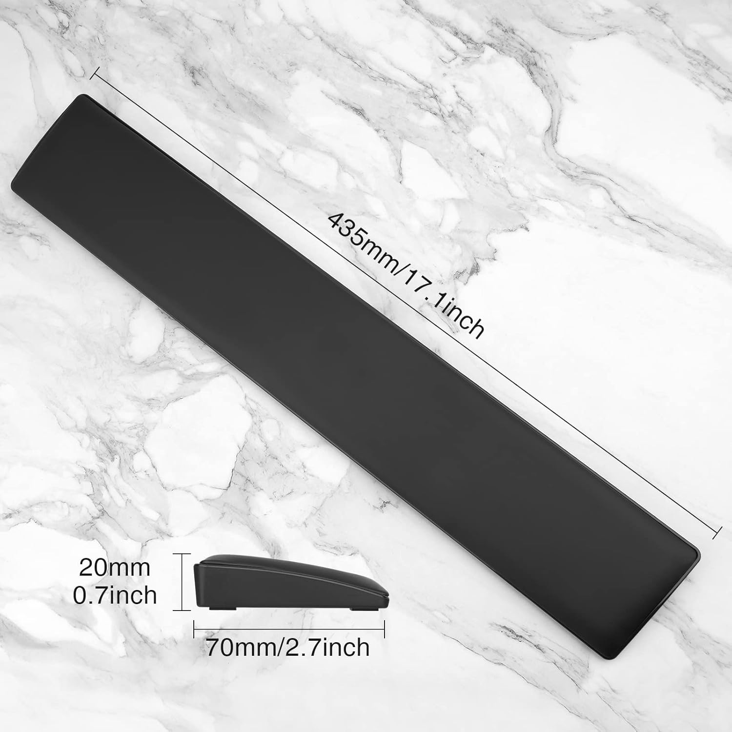 Mafti - ergonomická podložka pod zápěstí před klávesnici s paměťovou pěnou