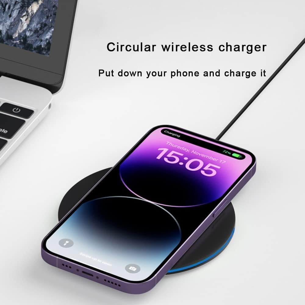 Ceve - Bezdrátová rychlá nabíjecí podložka 20 W, kompatibilní se Samsung Galaxy S21/S22/S23/S24/S10, s iPhone 12/13/14/15/16