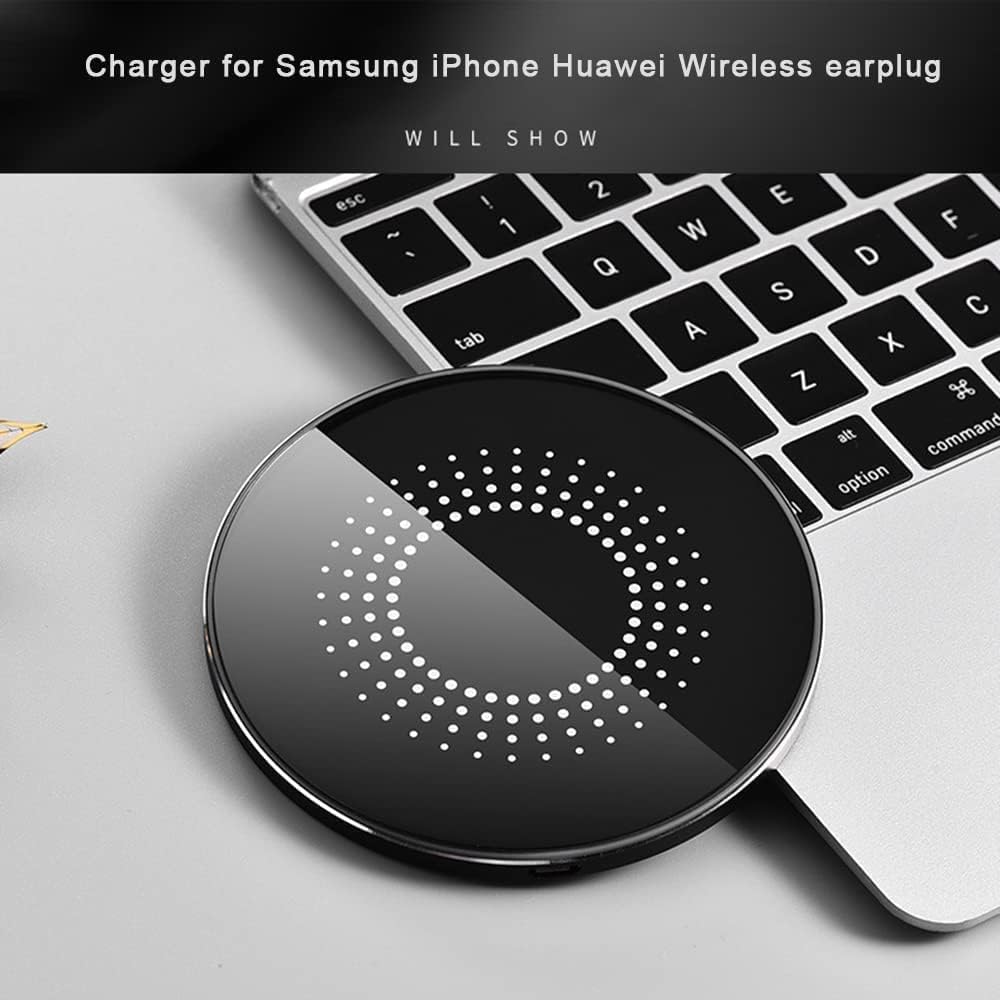 Ceve - Bezdrátová rychlá nabíjecí podložka 20 W, kompatibilní se Samsung Galaxy S21/S22/S23/S24/S10, s iPhone 12/13/14/15/16