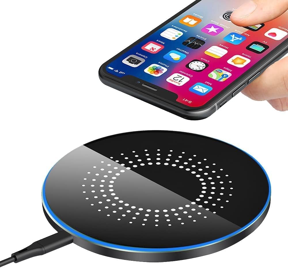 Ceve - Bezdrátová rychlá nabíjecí podložka 20 W, kompatibilní se Samsung Galaxy S21/S22/S23/S24/S10, s iPhone 12/13/14/15/16