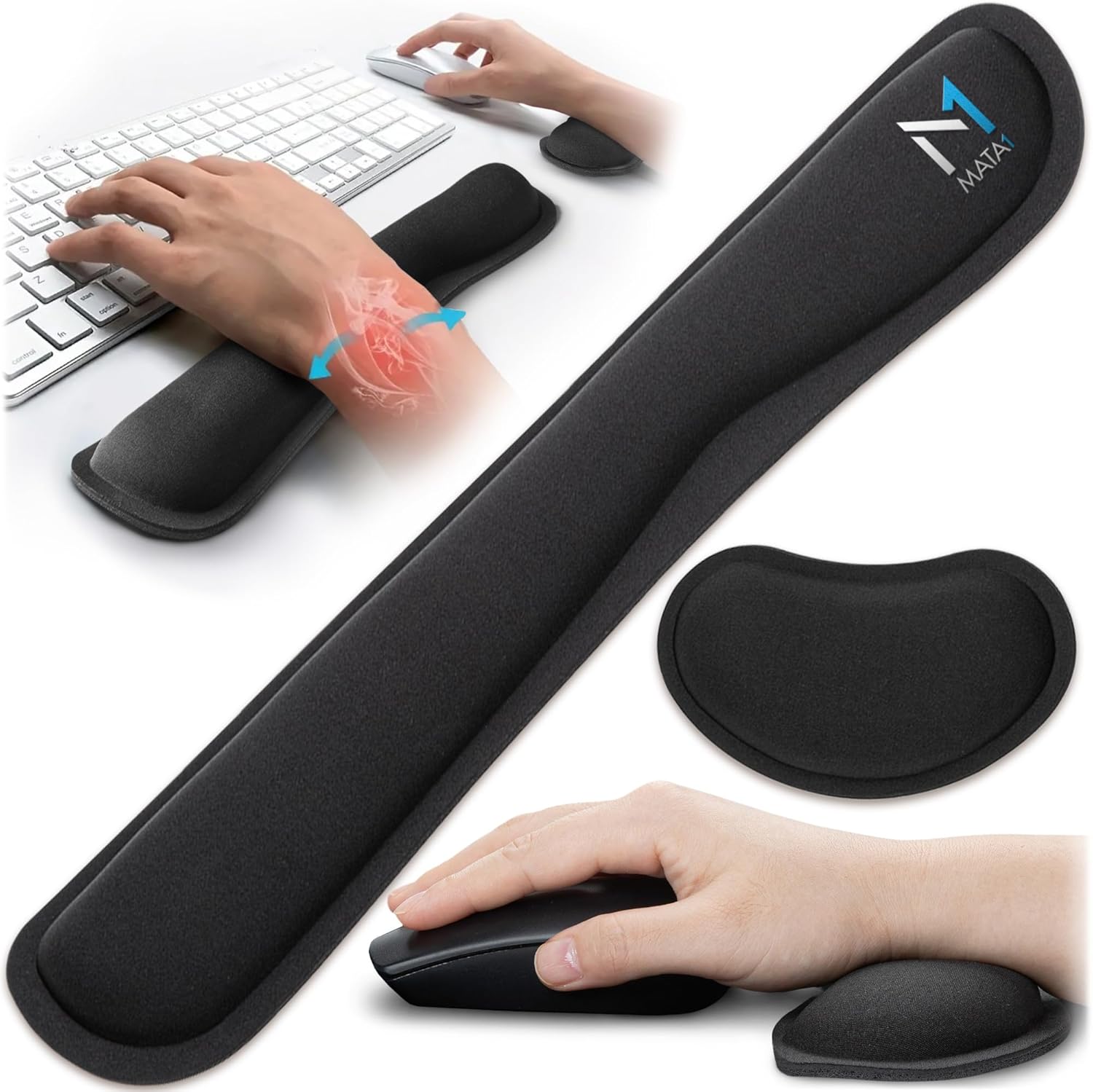 Mata - sada ergonomických gelových podložek před klávesnici a myš