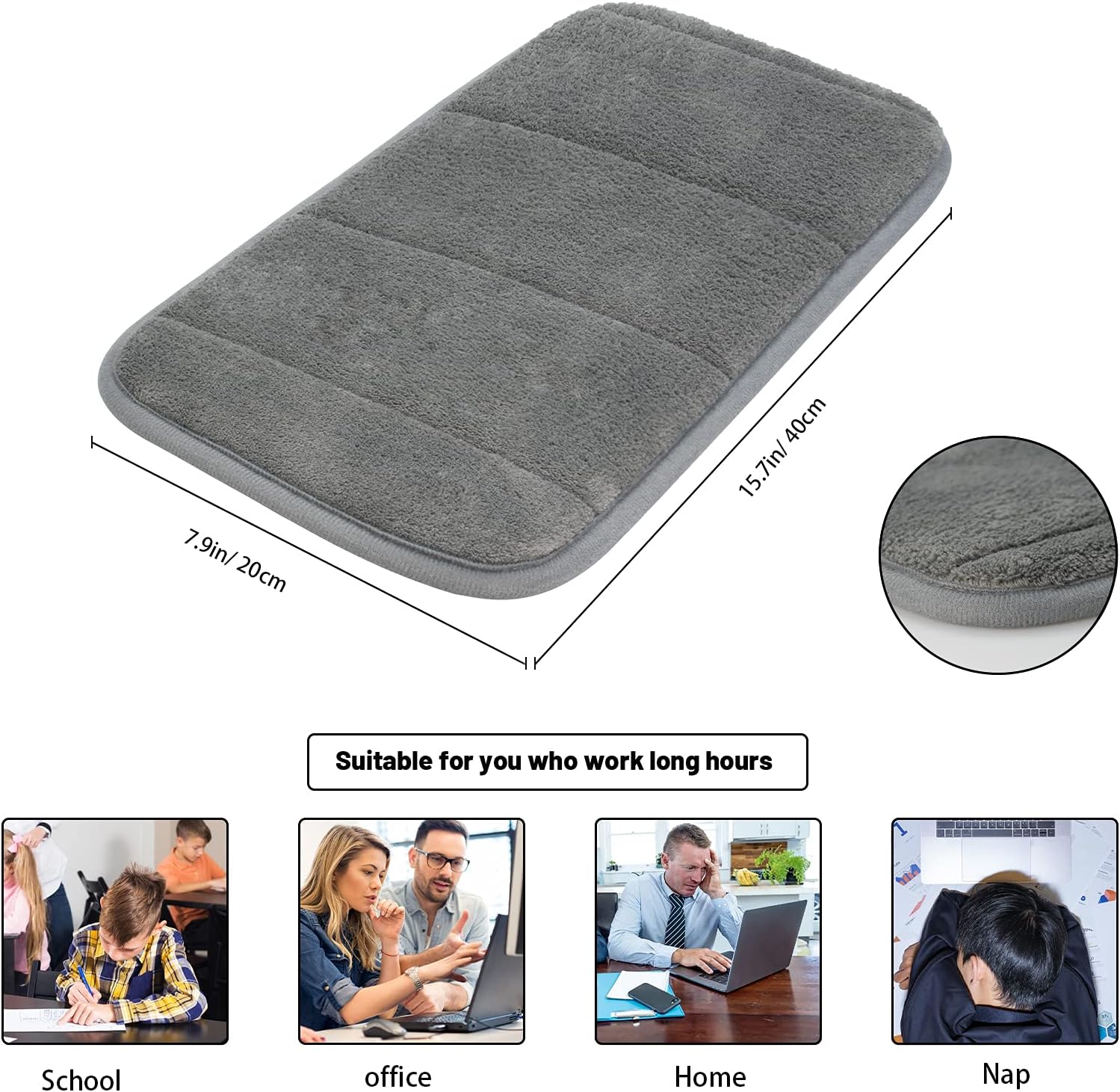 Linya - sada ergonomických podložek pod zápěstí a loket z paměťové pěny