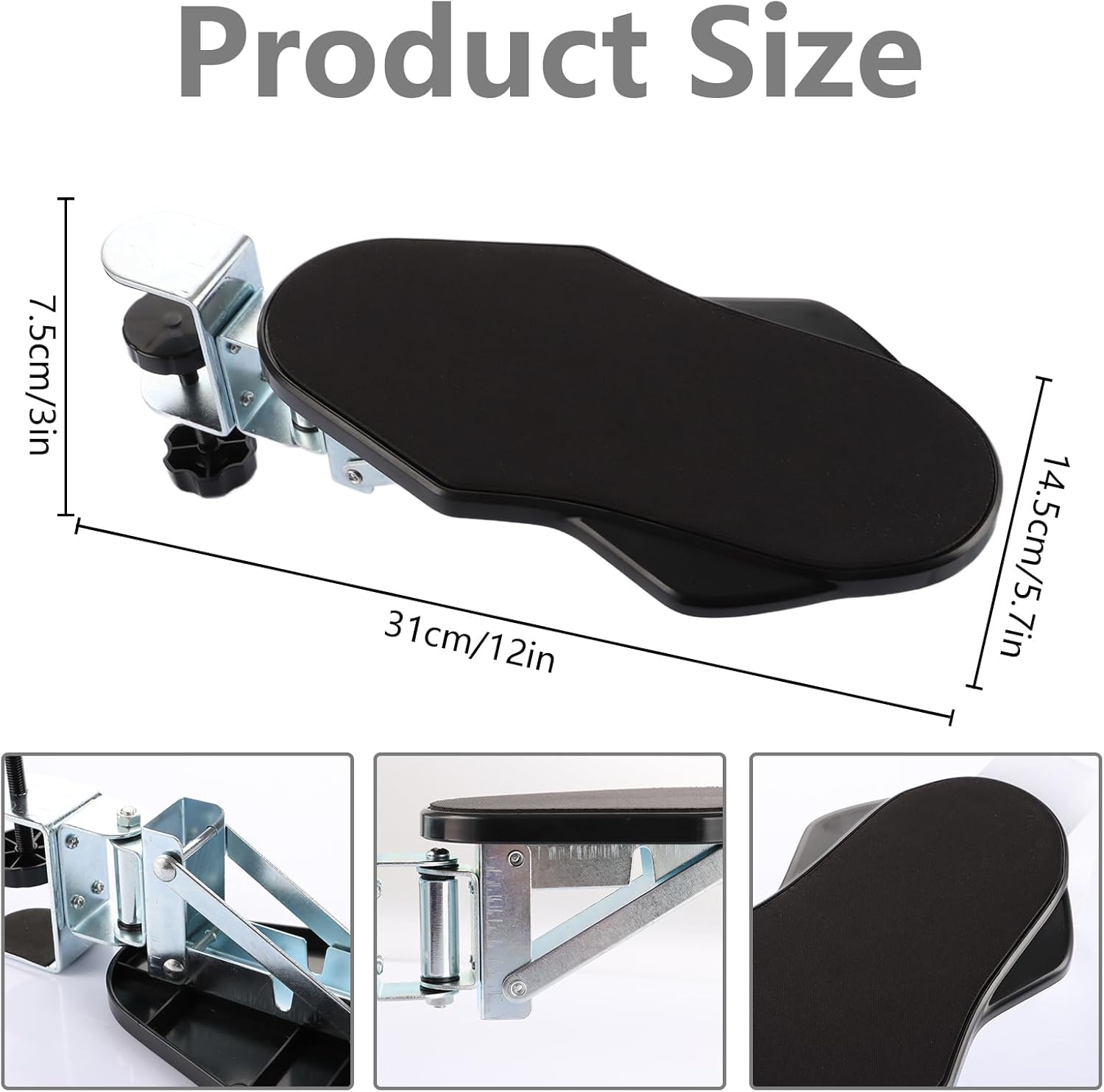 Akla - ergonomická opěrka lokte, vyvažující zápěstí a otočná o 180°