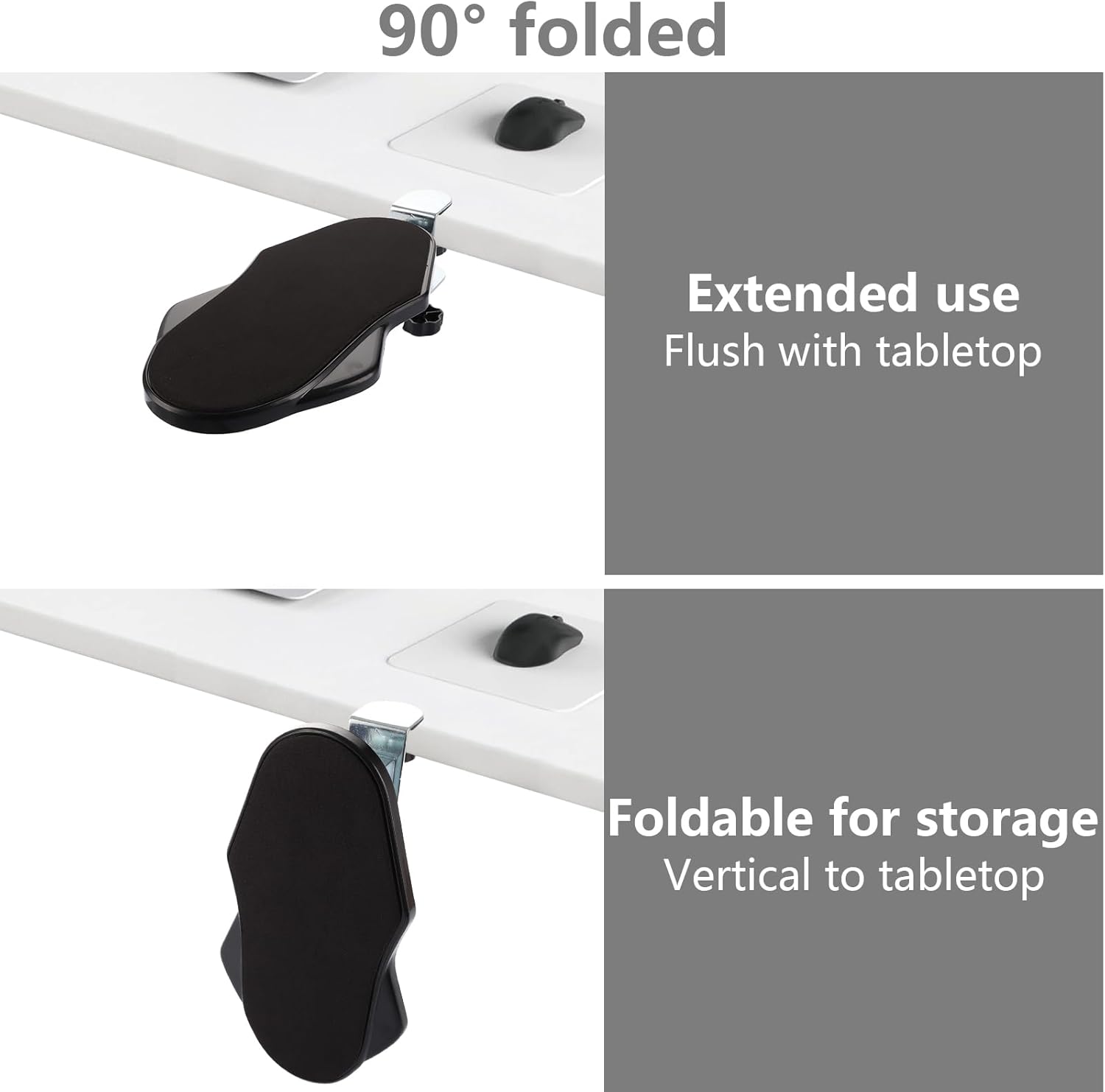 Akla - ergonomická opěrka lokte, vyvažující zápěstí a otočná o 180°