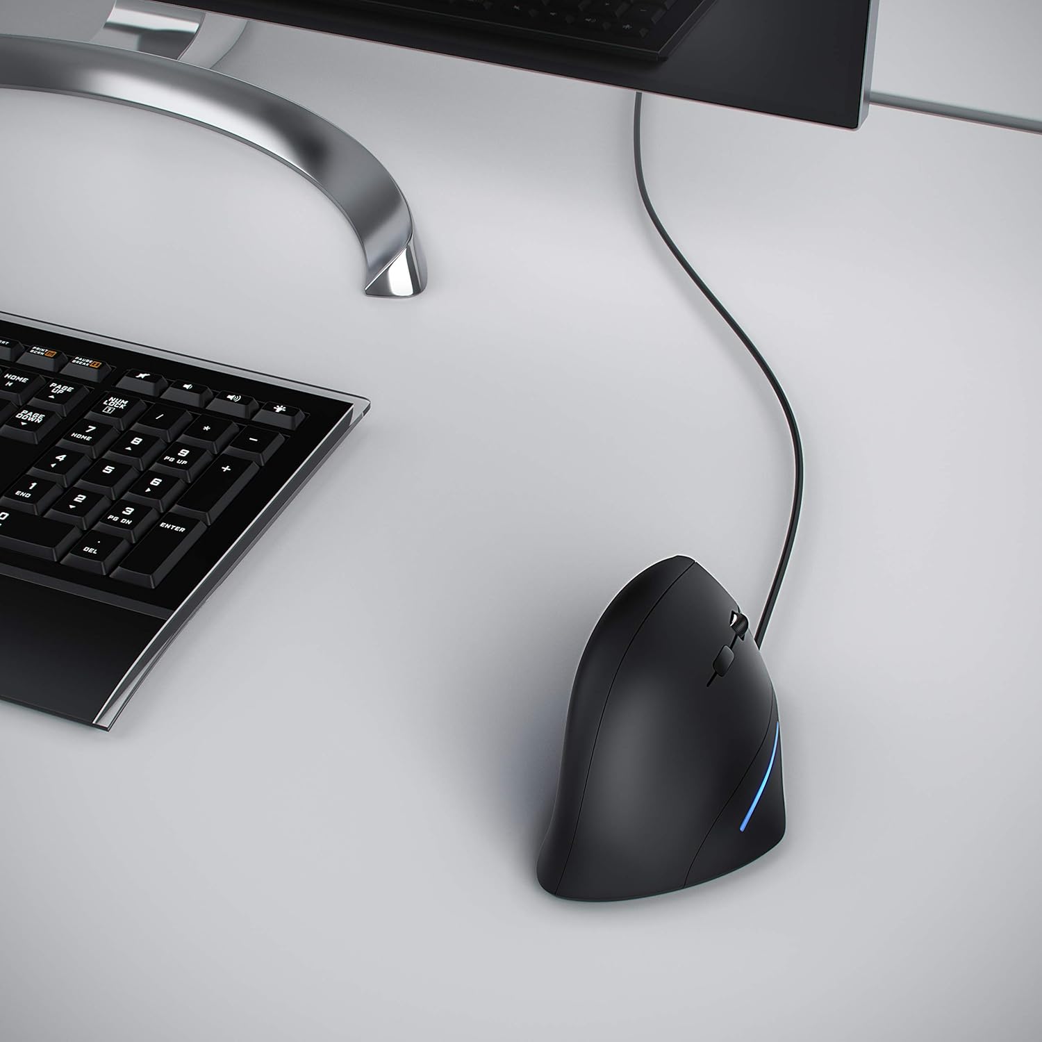 CSL – vertikální ergonomická myš s USB kabelem