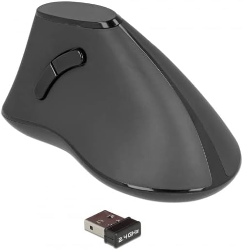 Delock - ergonomická vertikální myš - bezdrátová