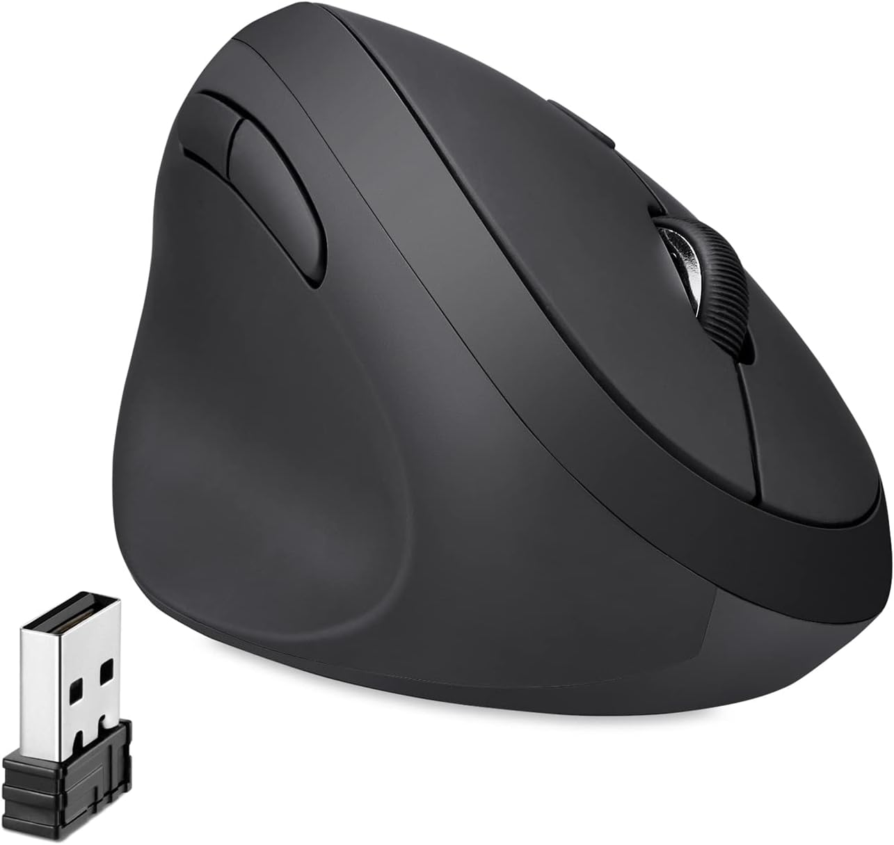 Perixx - ergonomická vertikální myš pro leváky - 3 úrovně DPI (bezdrátová)