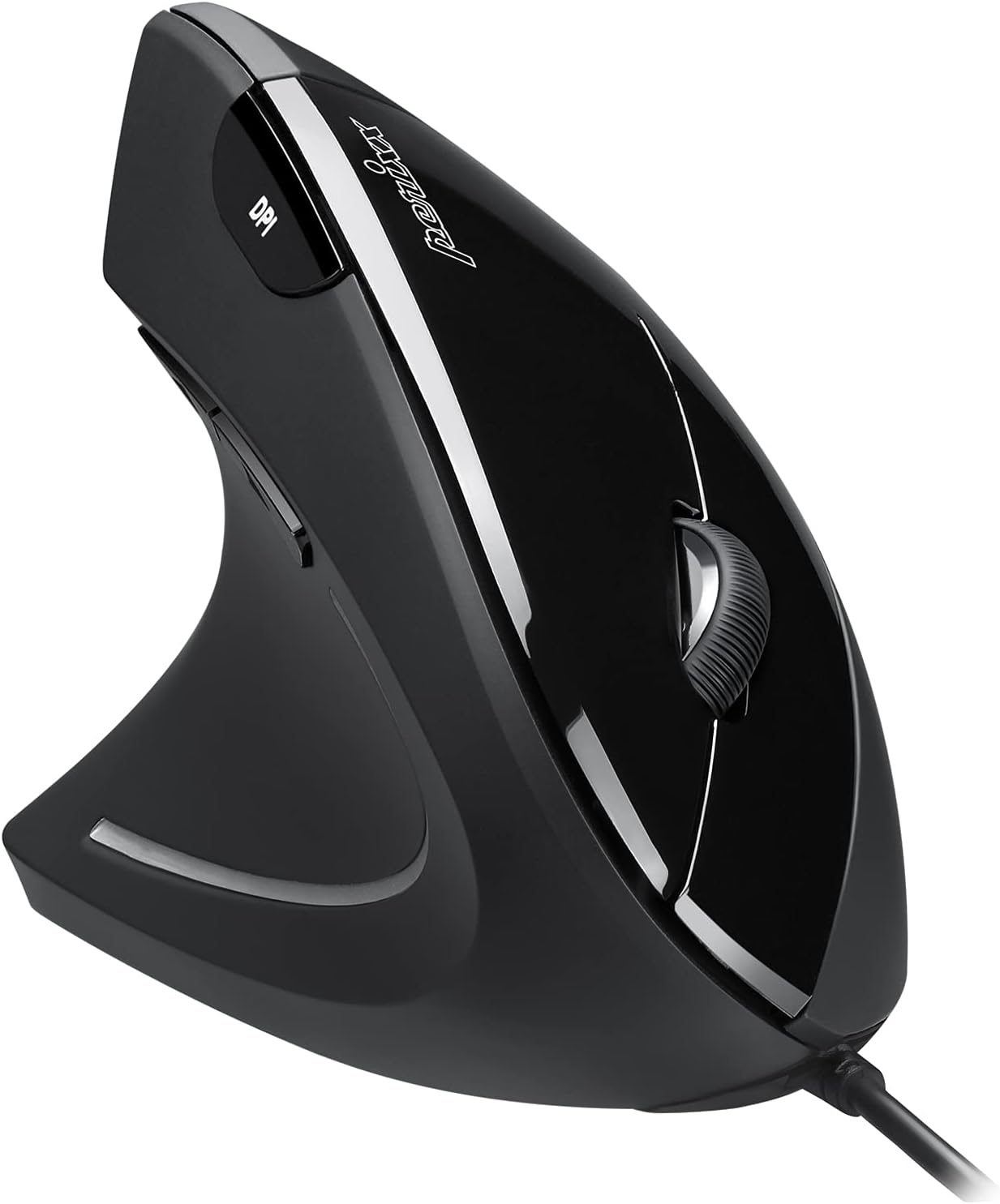 Perixx - vertikální ergonomická myš pro leváky s 2 úrovní DPI a USB kabelem