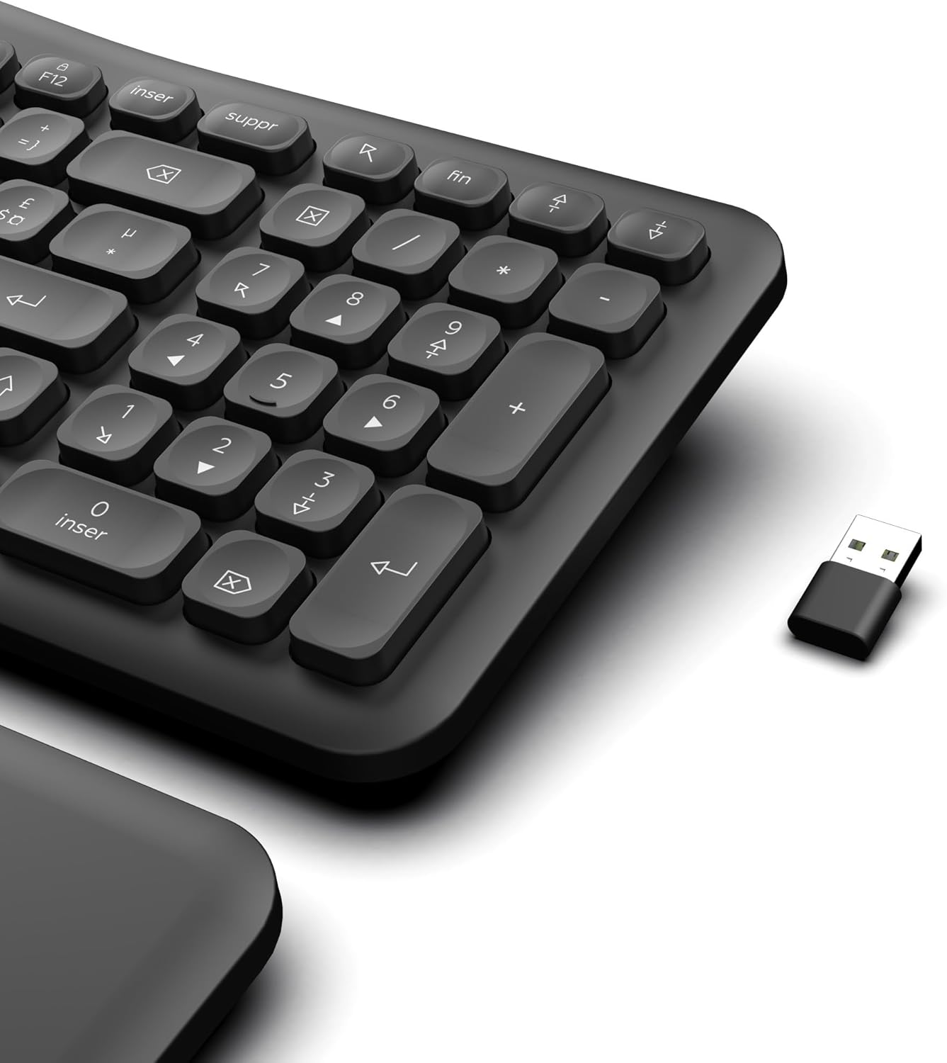 Mobility Lab - ergonomická bezdrátová klávesnice s magnetickou opěrkou zápěstí