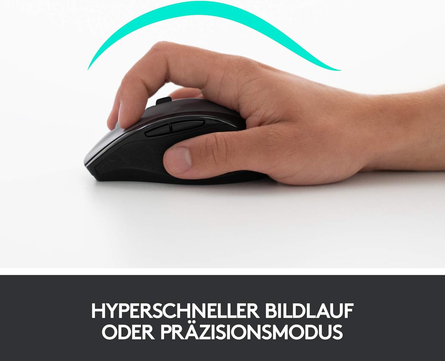 Logitech - ergonomická bezdrátová myš s klávesnicí a podložkou zápěstí