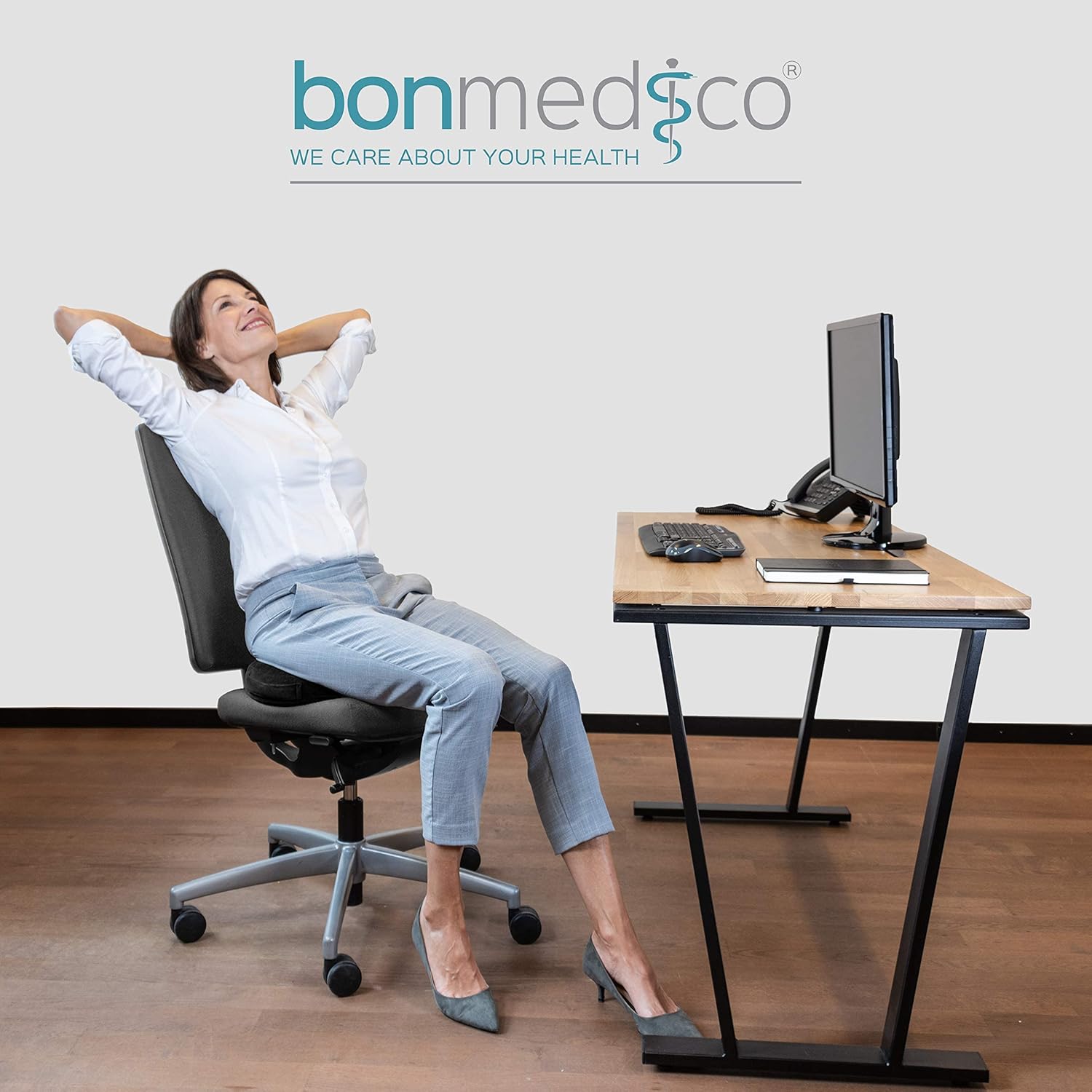 Bonmedico® Hemorrhoid - terapeutický podsedák bigger z paměťové pěny a gelu