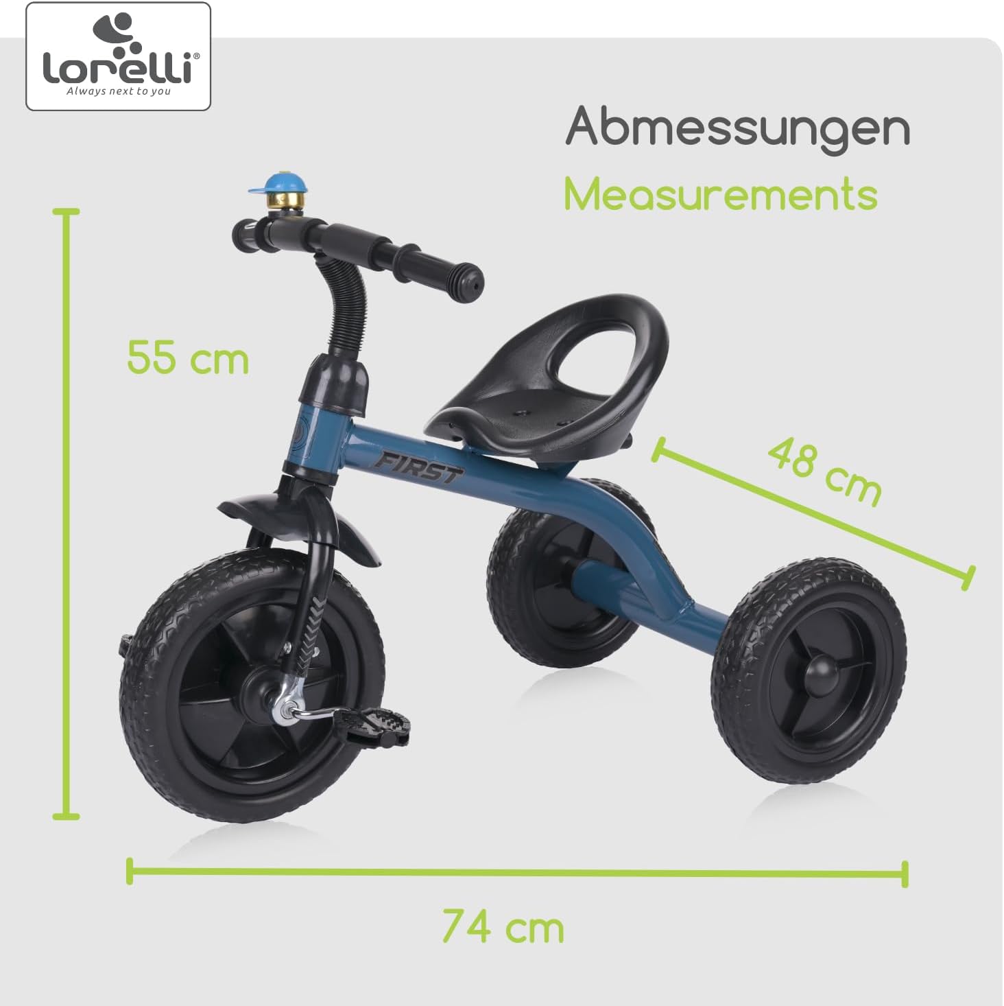 Lori - dětská tříkolka s ergonomickým sedadlem pro předškoláky