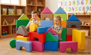 Molitanová stavebnice - Bonty ( 34 dílů ) koženka duha