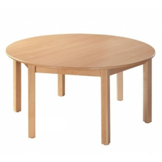 Školní dětský stůl - kulatý, 6 noh ( prům.120cm ) + plastové kluzáky ( v. 71,76 )
