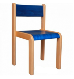 Školní dětská židle polo-mořená modrá ( vel. 42,46cm )