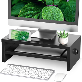 Rive - Dřevěný podstavec pod monitor s držákem na mobil 425 mm