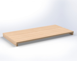 Obdélníková police MIKI PLUS 80 cm