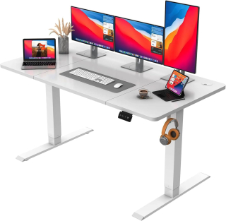 Mic - Výškově nastavitelný psací stůl - elektrický s paměťovou funkcí 140 x 60 cm